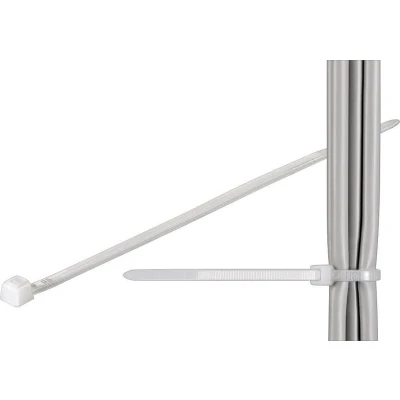 Afbeelding van Tie wraps 200 x 4,5mm / transparant (100 stuks)