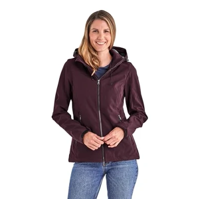 Afbeelding van killtec Dames Softshell jas Damen Softshelljacke, brombeere, 50, 41113 000
