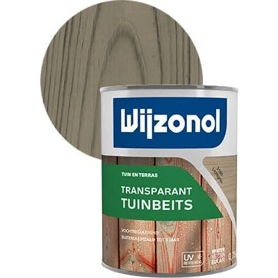 Afbeelding van Wijzonol Transparant Tuinbeits Lichtgrijs 3180 750 ml