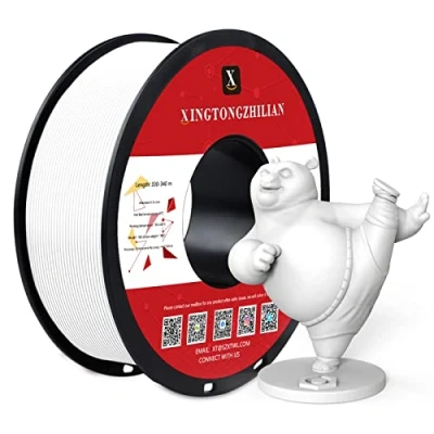 Afbeelding van PETG+ 3D Printer Filament, Filament 1.75mm, Dimensionale Nauwkeurigheid +/ 0.02mm, 1kg Spoel Drukfilament voor Printers, Wit
