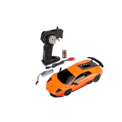 Afbeelding van Carson 500404307 1:24 Lamborghini Murcielago SV 2.4G 100% RTR op afstand bestuurbare auto, LED verlichting, rijtijd ca. 60 min, RC voertuig, auto 1:24, bestuurbaar speelgoed