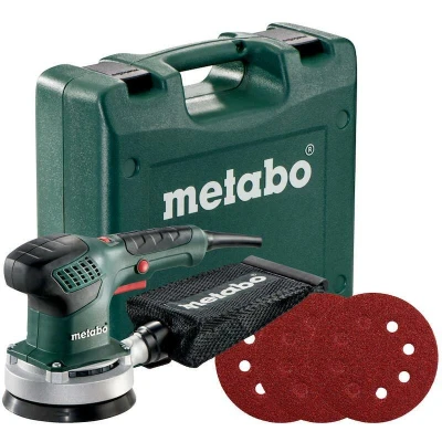 Afbeelding van Metabo SXE 3125 Set excenterschuurmachine 310w 125mm in koffer + 25 schuurbladen 690921000