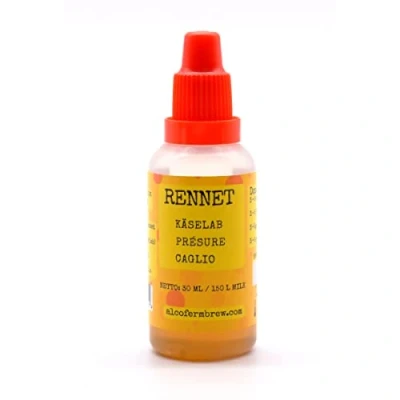 Afbeelding van Rennet 30ml Vloeibaar Rennet, Dierlijk Lipase, Chloride Calcium, Kaascultuur, Kaasbereiding
