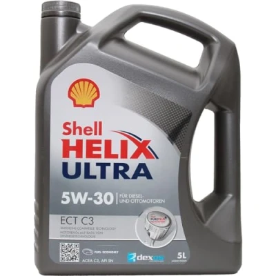 Afbeelding van SHELL Helix Ultra ECT C3 5W 30, 5 l, goud