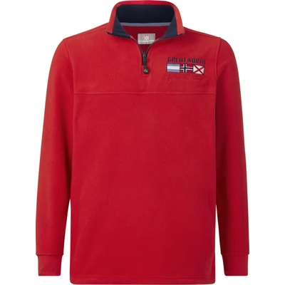 Afbeelding van Jan Vanderstorm +FIT Collectie sweater SIETSE Plus Size rood