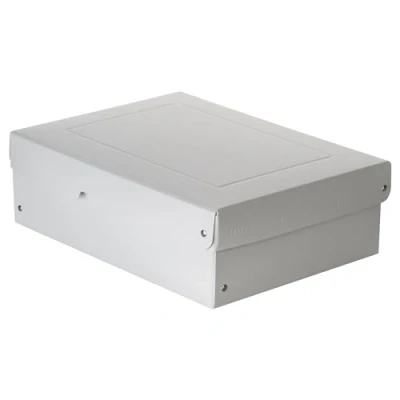 Afbeelding van Originele FALKEN PureBox Pro. Made in Germany. 100 mm hoog DIN A4 ISO 9706 16245 A. Zuurvrije en verouderingsbestendige opbergdoos met deksel geschikt voor archivering archiefdoos