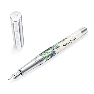 Afbeelding van STAEDTLER Initium Corium vulpen Urbes New York M, Made in Germany, met luxe geschenkverpakking, 9PU125M