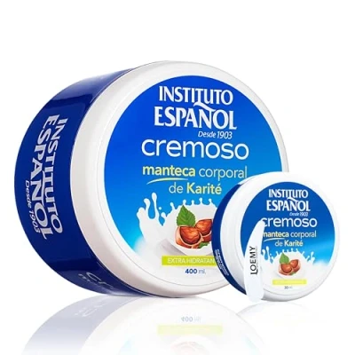 Afbeelding van Instituto Español Crema Corporal Creme Hydraterende met sheabuter, vitamine ADEF Regenererende Intensieve voor Ruwe Huid Lichaamscrème ter voorkoming van Uitdroging, Set 430ml
