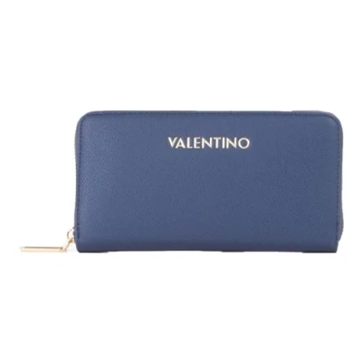 Afbeelding van VALENTINO portemonnee Fae Re Zip Around Wallet Blu donkerblauw
