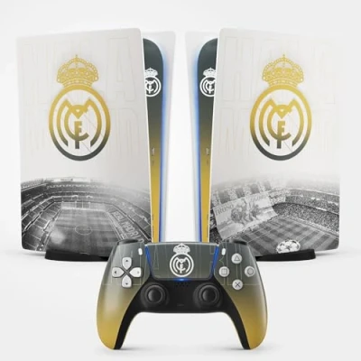 Afbeelding van sticker PS 5 voetbal, voor console en controller, digitale standaard editie, Skin Madrid (1 controller)