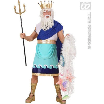 Afbeelding van &quot;Poseidon&quot; (tunic, riem met sash, kroon) (S)