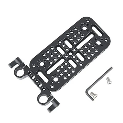Afbeelding van NICEYRIG Camera Kaasmontageplaat met 15mm staafklem, bovenplaat voor DSLR Rig Systeem Batterij Converter Box 033