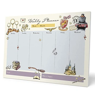 Afbeelding van Erik® A4 Weekplanner Harry Potter Bureauplanner met 54 afscheurbare vellen