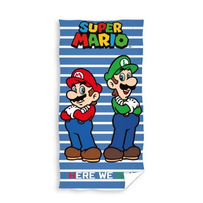 Afbeelding van Super Mario Bros Badlaken Strandlaken in 100% Katoen