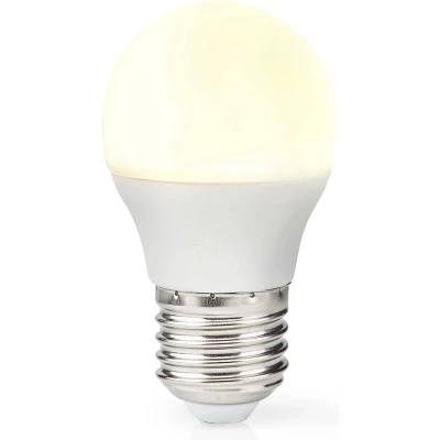 Afbeelding van LED lamp E27 Kogel Nedis (4.9W, 470lm, 2700K)