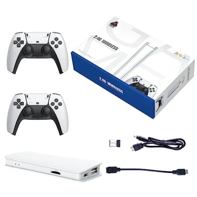 Afbeelding van M15 Retro Game Stick, 4K HDMI uitgang &amp; draadloze controller Plug Play videogameconsole met meer dan 30.000 games, arcade gameconsole (128G)