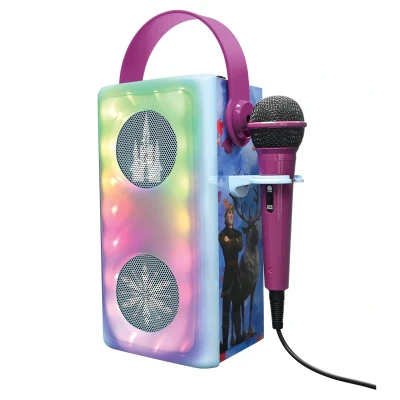 Afbeelding van Lexibook, Frozen, Draadloze Bluetooth® luidspreker met microfoon, Meerkleurige lichteffecten, SD/TF kaartsleuf, Oplaadbare batterij, Blauw, BTP185FZZ