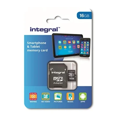 Afbeelding van micro SD HC/XC kaart 16GB klasse 10 smartphone
