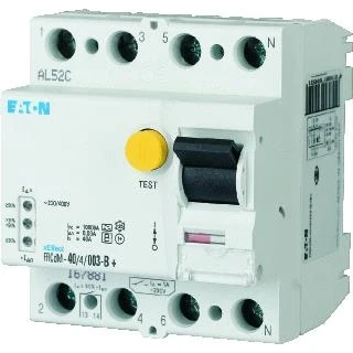 Afbeelding van Eaton frcdm g b digitale aardlekschakelaar kort vertraagd in 40a foutstroom 300ma type 4p 4 mod br 70mm str st v 3ka 167897