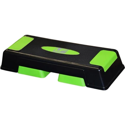Afbeelding van Urban Fitness Stepbank 71,2 X 30,1 Cm Zwart/groen 3 delig
