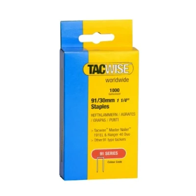 Afbeelding van Tacwise 0286 smalle rugklemmen (91/30mm, 1.000 stuks per verpakking)