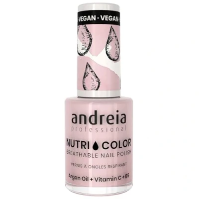 Afbeelding van Andreia Professional NutriColor Ademende Vegan Nagellak Kleur NC28 Zacht Roze 10.5ml