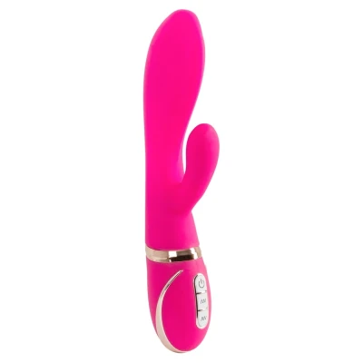 Afbeelding van Vibe Couture Duo Rhapsody Rabbit Vibrator Roze GRATIS TOY bij iedere bestelling v.a. 40,