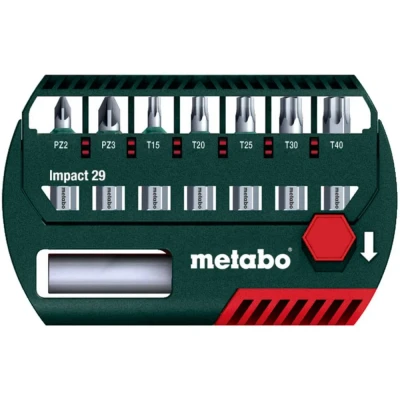 Afbeelding van Metabo Bit assortiment 29mm Impact 8 delig