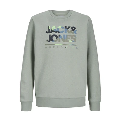 Afbeelding van Jack&amp;Jones kids trui LUKE Iceberg Green SS25 Regular Fit