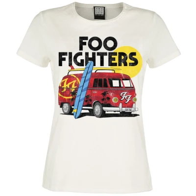 Afbeelding van Foo Fighters Amplified Collection Van T shirt gebroken wit L Dames