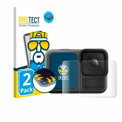Afbeelding van BROTECT Screenprotector voor GoPro Hero 13 Black Ultra Wide Edition Folie Beschermfolie transparant volledig dekking (2 Stuks)