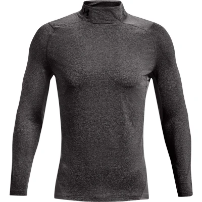 Afbeelding van Under Armour Fitted MOCK Longsleeve, Heren, Maat: Large, Grau