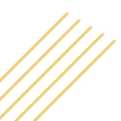 Afbeelding van iMeistek messing staaf 2 mm diameter, 250 lengte metaal massief rond voor RC modellen DIY Crafts (5 stuks)
