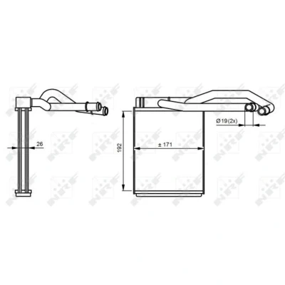 Afbeelding van Kachelradiateur, interieurverwarming NRF 54290