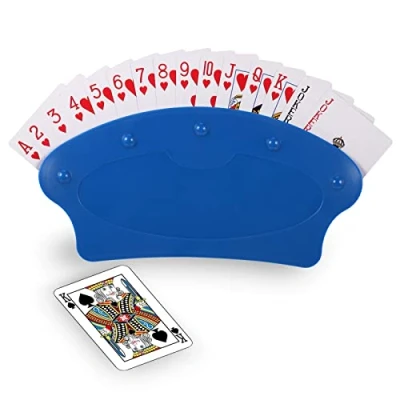 Afbeelding van Zocipro Speelkaarthouder, handvrije plastic spelkaarthouder voor kinderen, kaartenhouder, georganiseerde poker/dos/brug/Uno Extreme kaarthouder volwassenen, senior