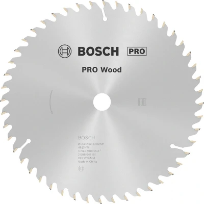 Afbeelding van Bosch Accessoires Cirkelzaagblad Optiline Wood 184 x 16 2,6 mm, 48 1st 2608641181