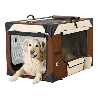 Afbeelding van Karlie Smart Top De Luxe Travelbox voor honden, 106 x 71 69 cm, beige bruin