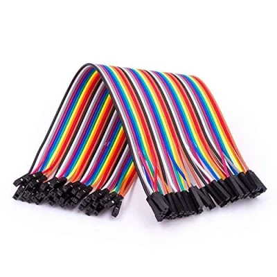 Afbeelding van AZDelivery Jumper Draadkabel 40 stuks per 20 cm F2F Vrouwelijk naar compatibel met Arduino en Raspberry Pi Inclusief E Book! 1