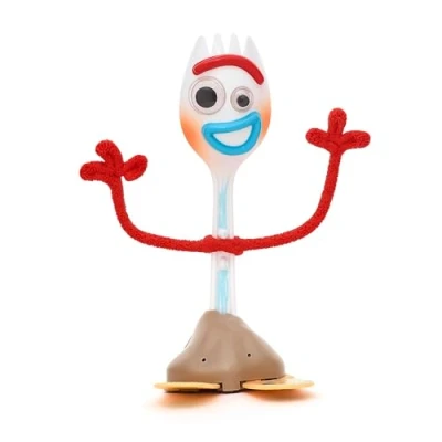 Afbeelding van Disney Store Officiële Forky Interactieve Pratende Actiefiguur, Pixar&#039;s Toy Story, 18 cm/7, Spork Speelgoed met 15+ Engelse Zinnen, Interacteert Andere Personages, Leeftijd 3+
