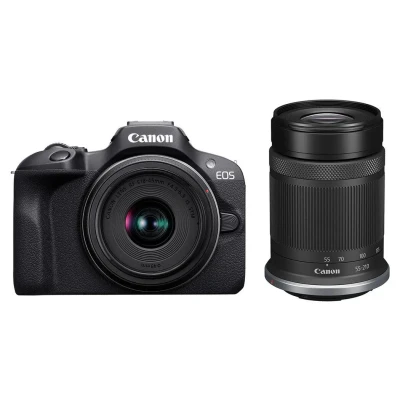 Afbeelding van Canon EOS R100 Zwart + RF S 18 45mm 55 210mm