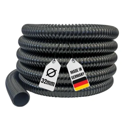 Afbeelding van AquaOne vijverslang 32 mm, hoogwaardige voor tuin en vijver, spiraalslang, zuigslang, pompslang, flexibele waterslang