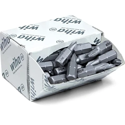 Afbeelding van Wiha Bitset Standard 25 mm Phillips (PH1) 50 delig 1/4&quot; C6,3 in grootverpakking 8047 08047
