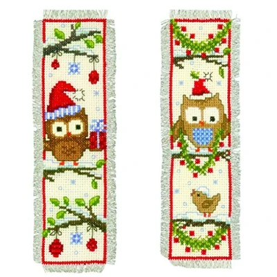Afbeelding van Bladwijzers uiltjes met kerstmuts 0149284