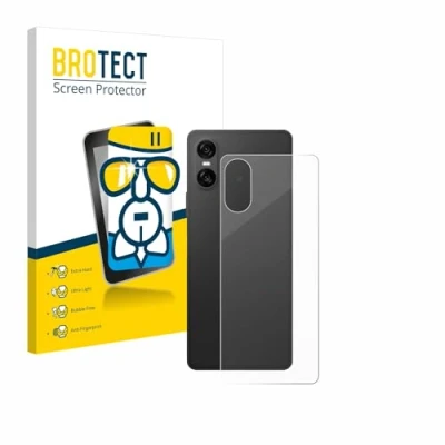 Afbeelding van BROTECT Screenprotector voor Sony Xperia 10 VI (Achterkant) Folie Beschermfolie Beschermglas transparant