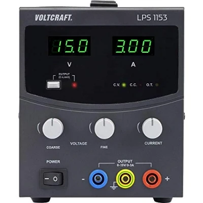 Afbeelding van VOLTCRAFT LPS1153 Labvoeding, regelbaar 0 15 V/DC 3 A 45 W Aantal uitgangen: 1 x