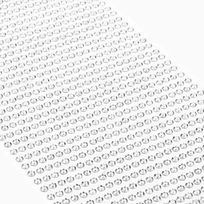 Afbeelding van Movoja Zilveren strassteentjes, ronde glitterstenen, 1200 stuks, 3 mm, zelfklevend voor het versieren en knutselen, sierstenen om op te plakken, sierstenen, knutselstenen, zilver