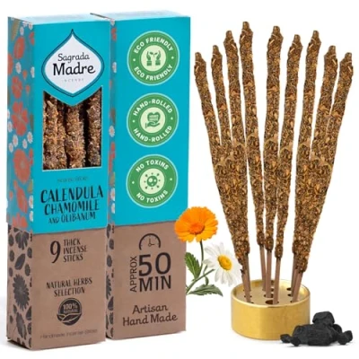 Afbeelding van Kamille Calendula Olibanum sagrada madre wierook