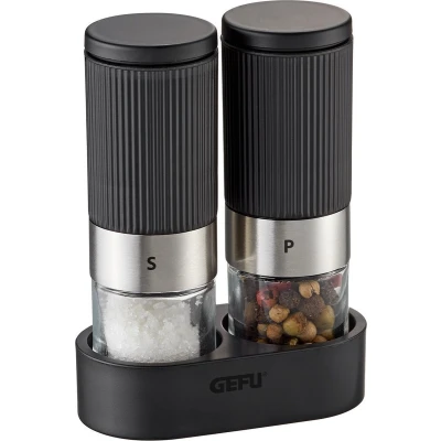 Afbeelding van Gefu Peper en zoutset Tusome Zwart