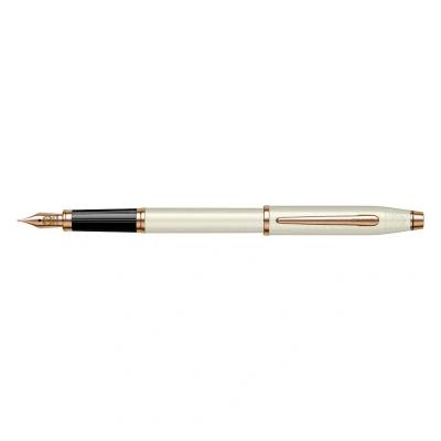 Afbeelding van Cross Century II Pearlescent White Lacquer FP M Gratis graveren