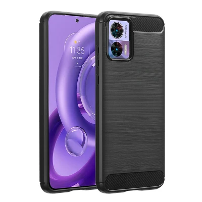Afbeelding van Motorola Edge 30 Neo Hoesje Siliconen en TPU (zacht) imoshion Softcase/Backcover Zwart Telefoonhoesje